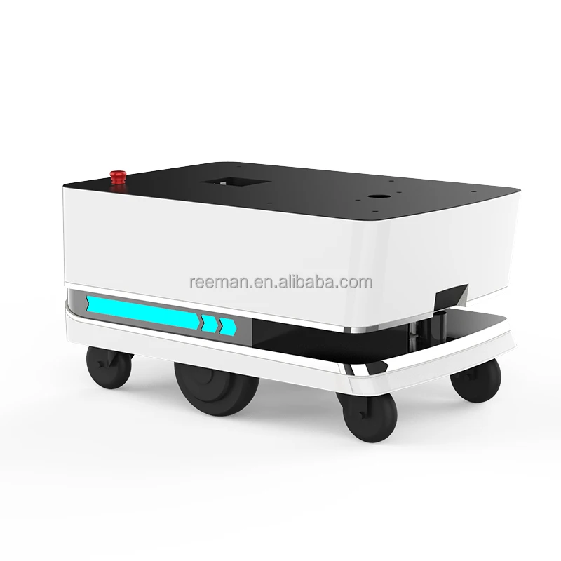 Robot Develop Autonomous Route Planning 80Kg Payload Smart Mobile 4Wd Chassis Robot Agv