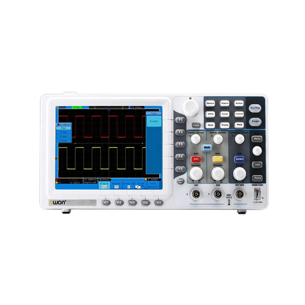 OWON SDS5032E/SDS5052E/SDS6062E Digital Oscilloscope 2 + 1 (external) Channels 30-60MHz 500MS/s Sample Rate