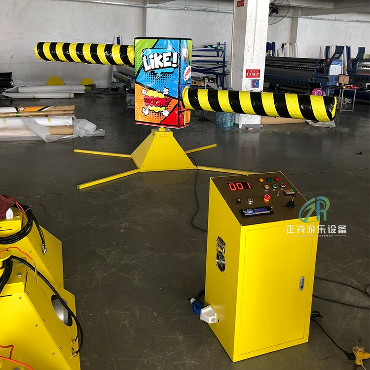 Outdoor Inflatable Meltdown Inflatable Wipeout Game  Mechanical Inflatable Sweeper Game for Kids and Adults