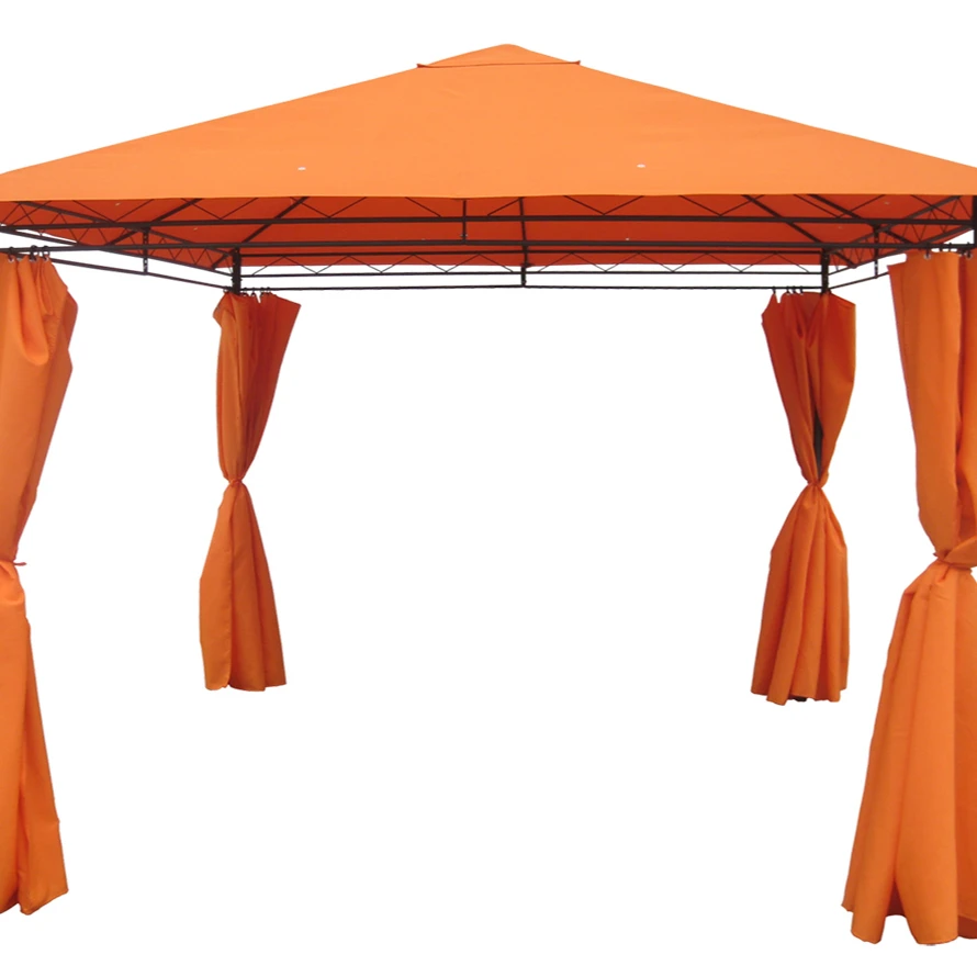 
Gazebo Tent Canopy with Curtain Weather resistant Patio Garden Shade Outdoor New 