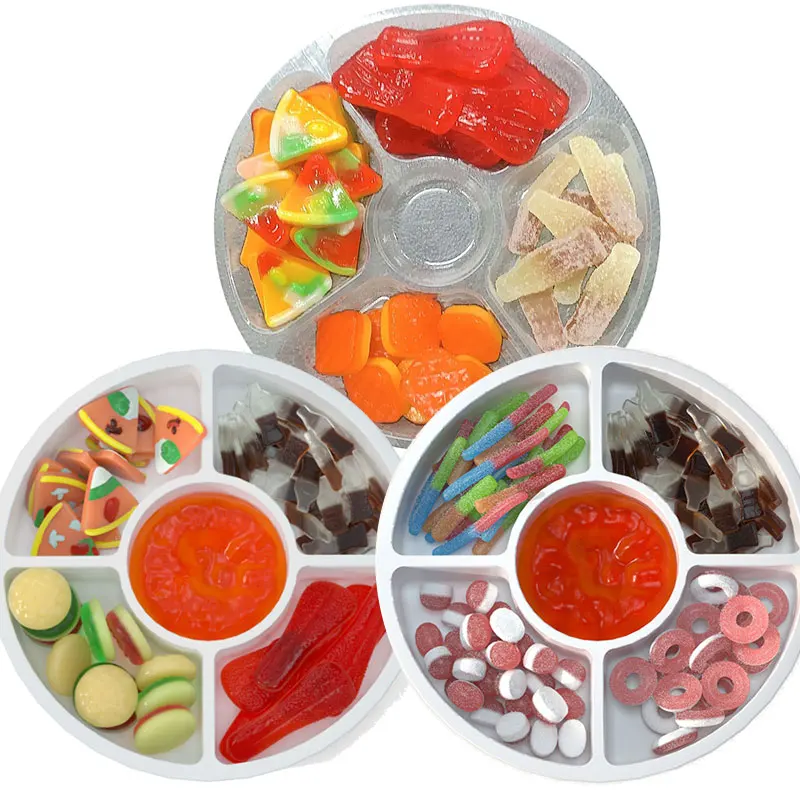 Custom Vegan Assorted Bulk Gel Halal Sweets Pizza Jelly Gummy Candy Christmas Halloween Brain Licker Candy