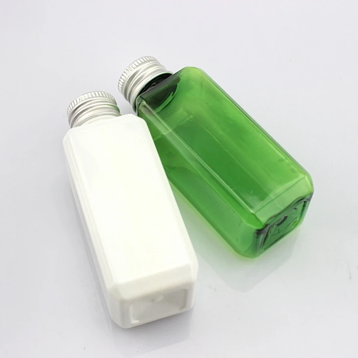 50ml Plastic Bottles Aluminum Metal Cap Lid Cover Shampoo Lotion Perfume cosmetic Medical packaging 151