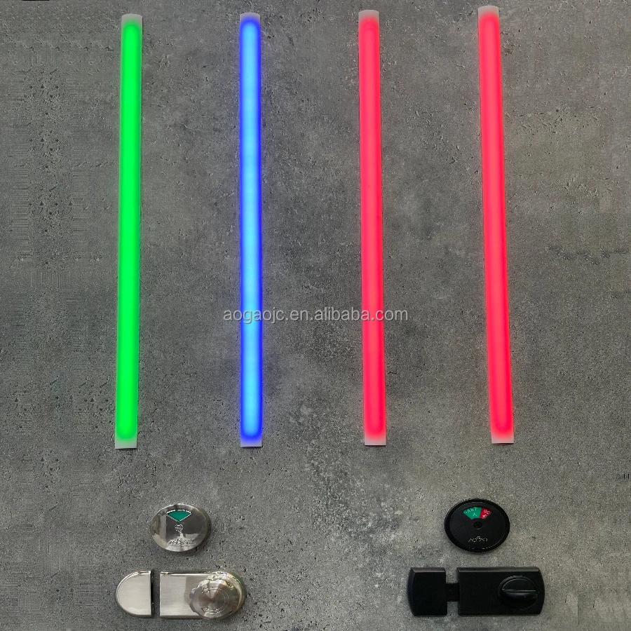Public Place Toilet Partition Led Lamp Door Accessories