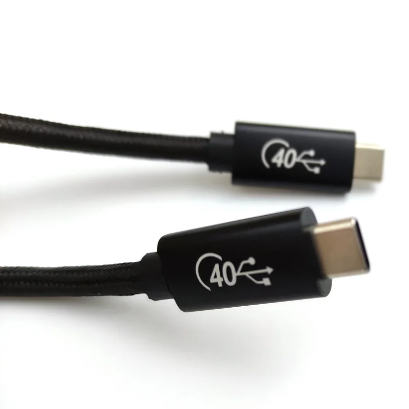 USB4.0 40Gbps Data Cable USB C to Type C 8K@60Hz Data Cable PD 100W 5A Fast Charging Cable 6ft