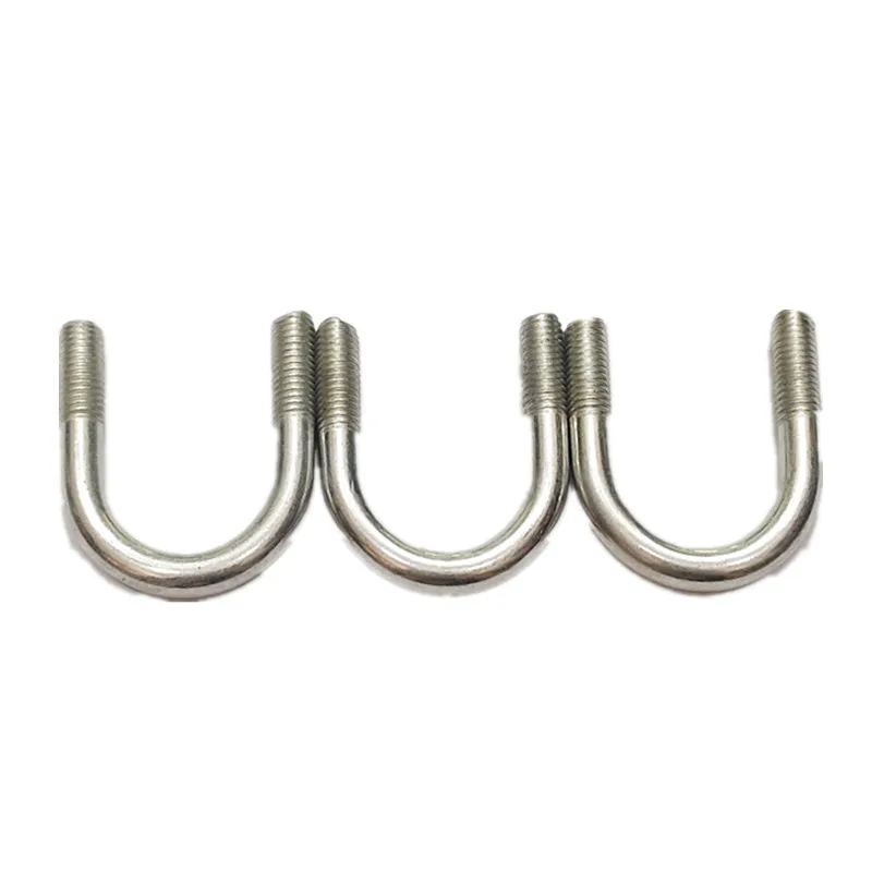 All sizes of carbon steel stainless steel U-shaped pipe clamp U bolt square U-shaped hose clamp