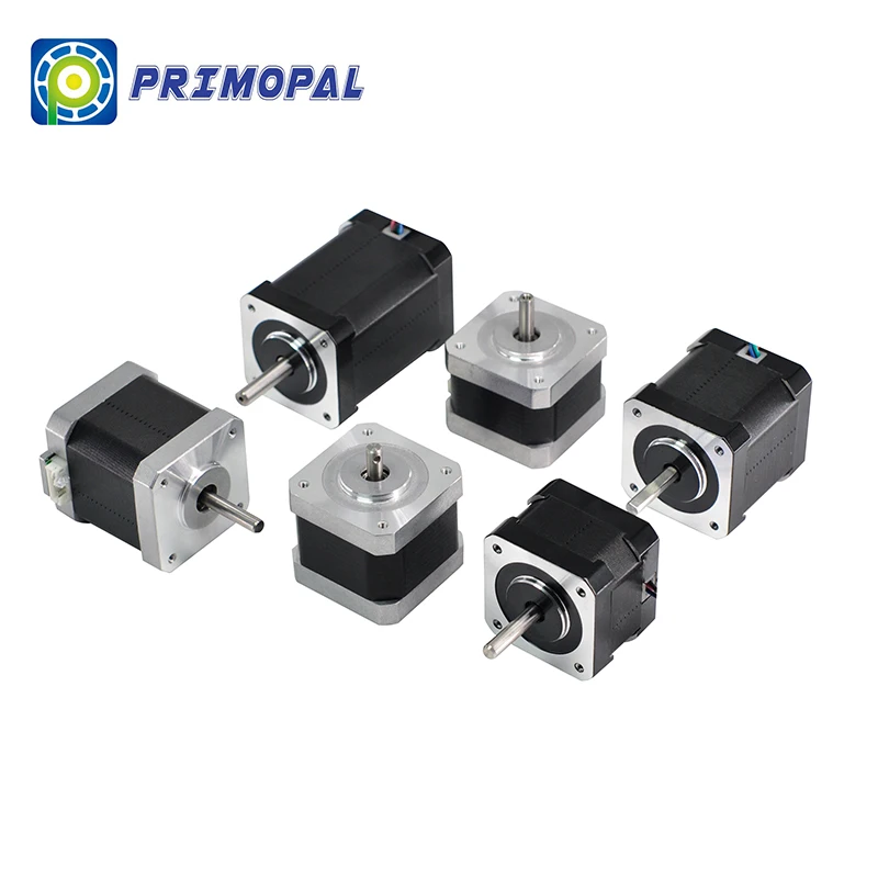 PrimoPal PM hybrid hollow shaft IP65 cnc geared 42mm  closed loop  linear NEMA 17 stepper motor with brake
