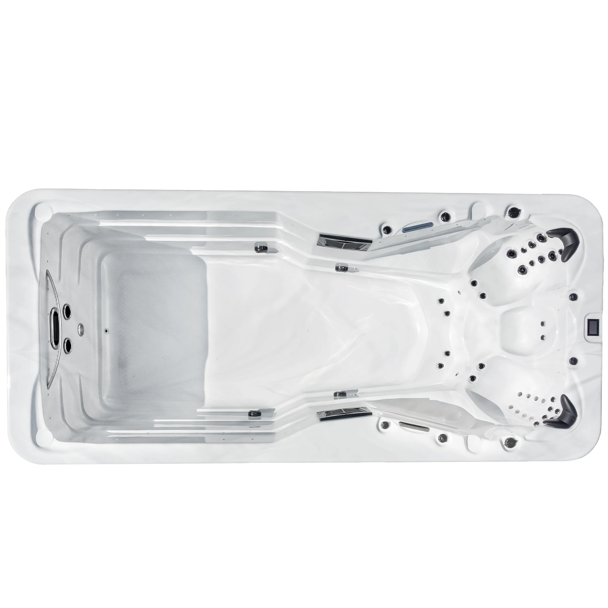 Attractive Acrylic Home Spa Smart Control Panel Swim Spa Automatic Pool Massage Outdoor Spa