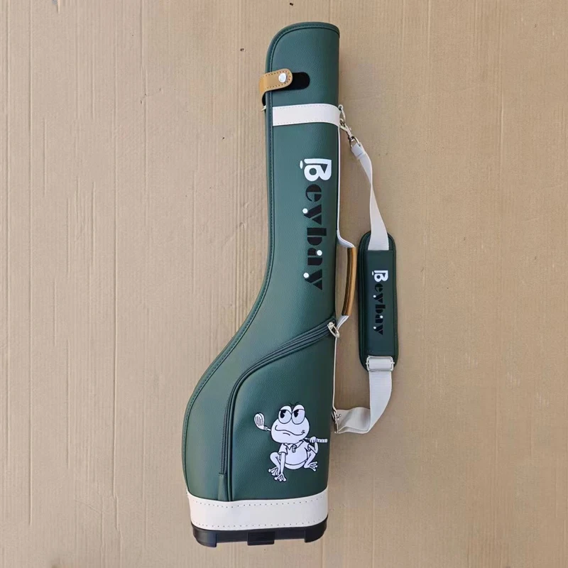 Lightweight Pu Leather Waterproof  Golf Pencil Bag Custom Portable Half Golf Sunday Bag