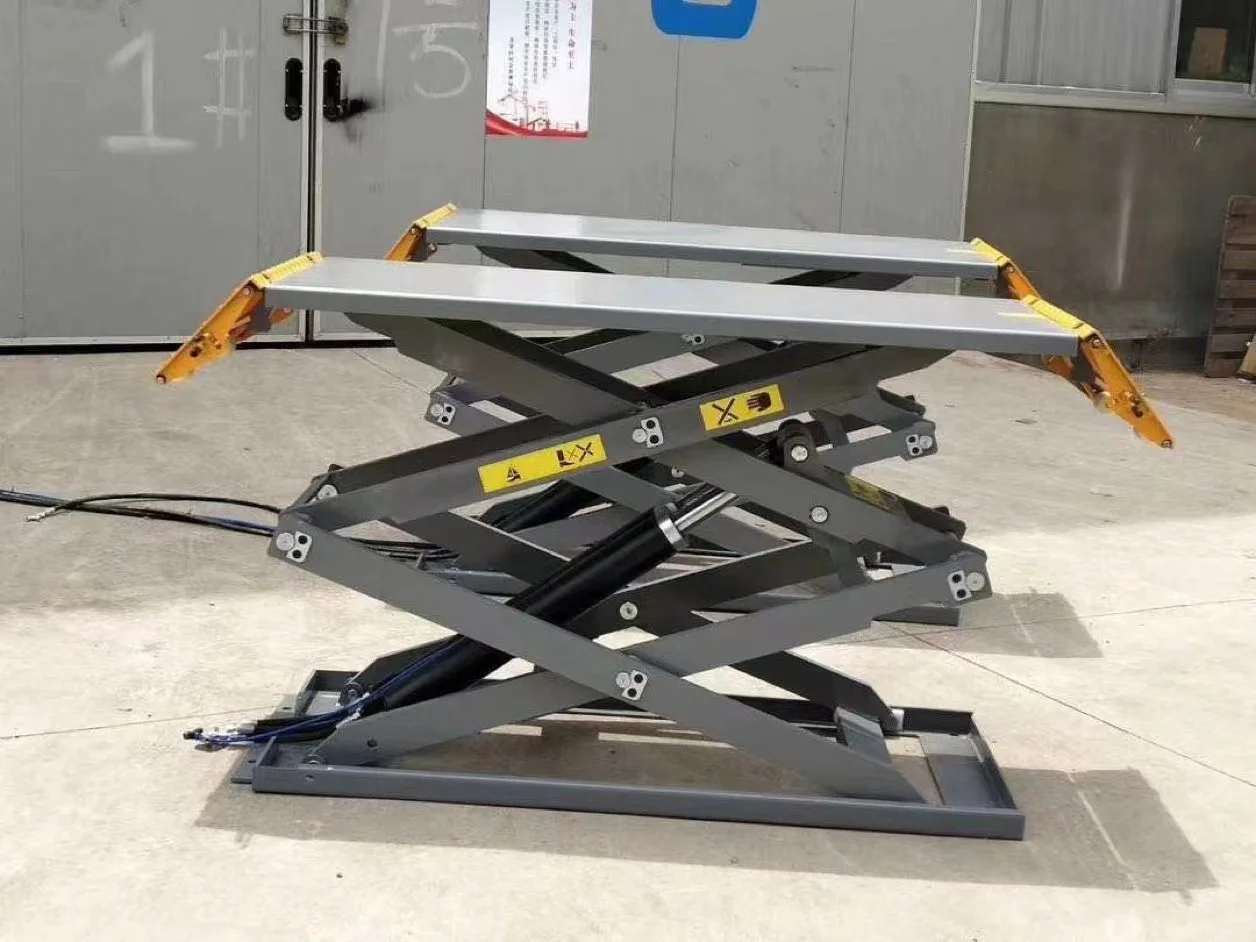 Full Set of Car Lift for Garage Two-Post Four-Post Ultra-Thin Scissors Pit Type with CE Hydraulic Actuation for Car Repair Shop