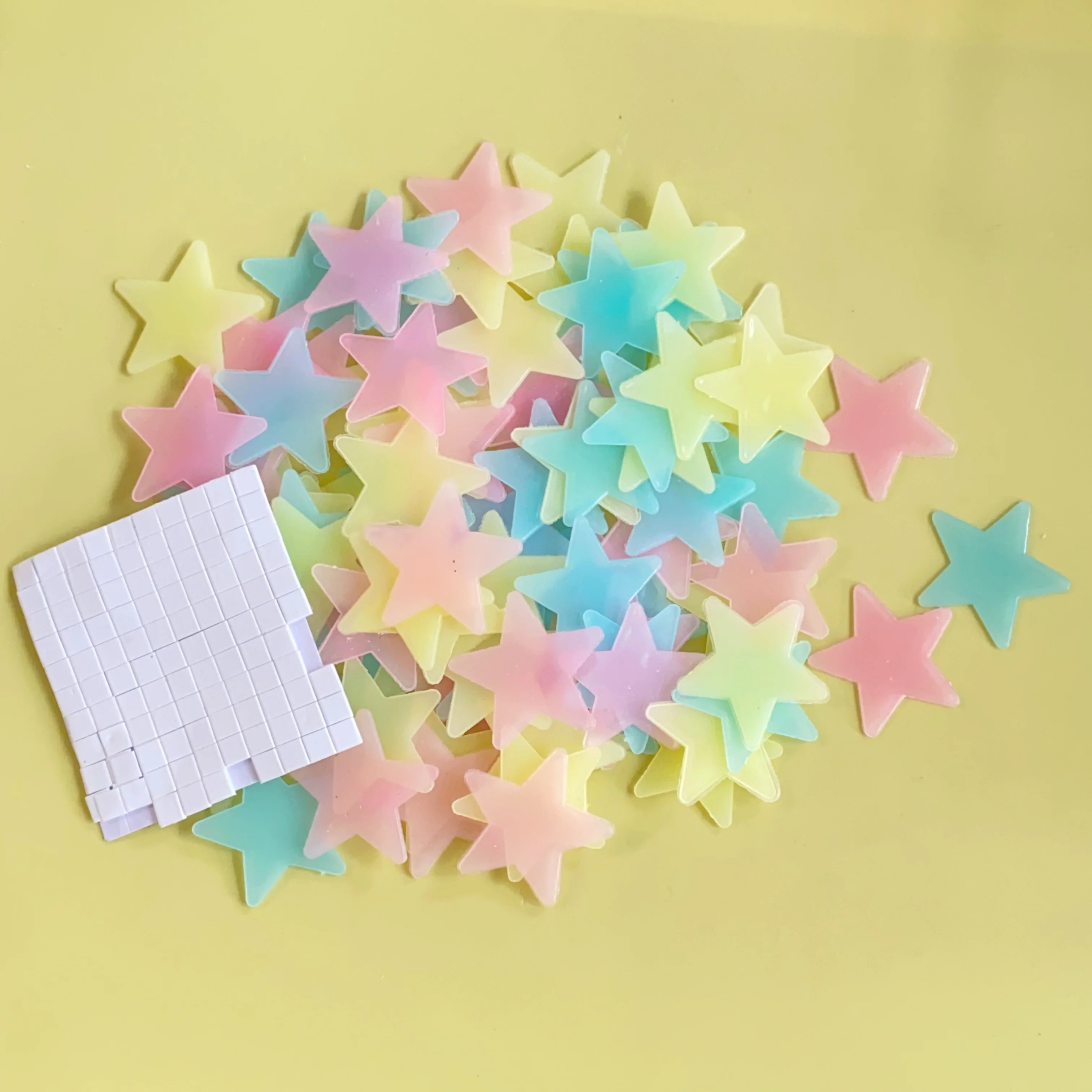 Luminous Glowing Stars Wall Stickers for Kids Room Bedroom Decor Glow in Dark Wall Decals Noctilucent Stickers