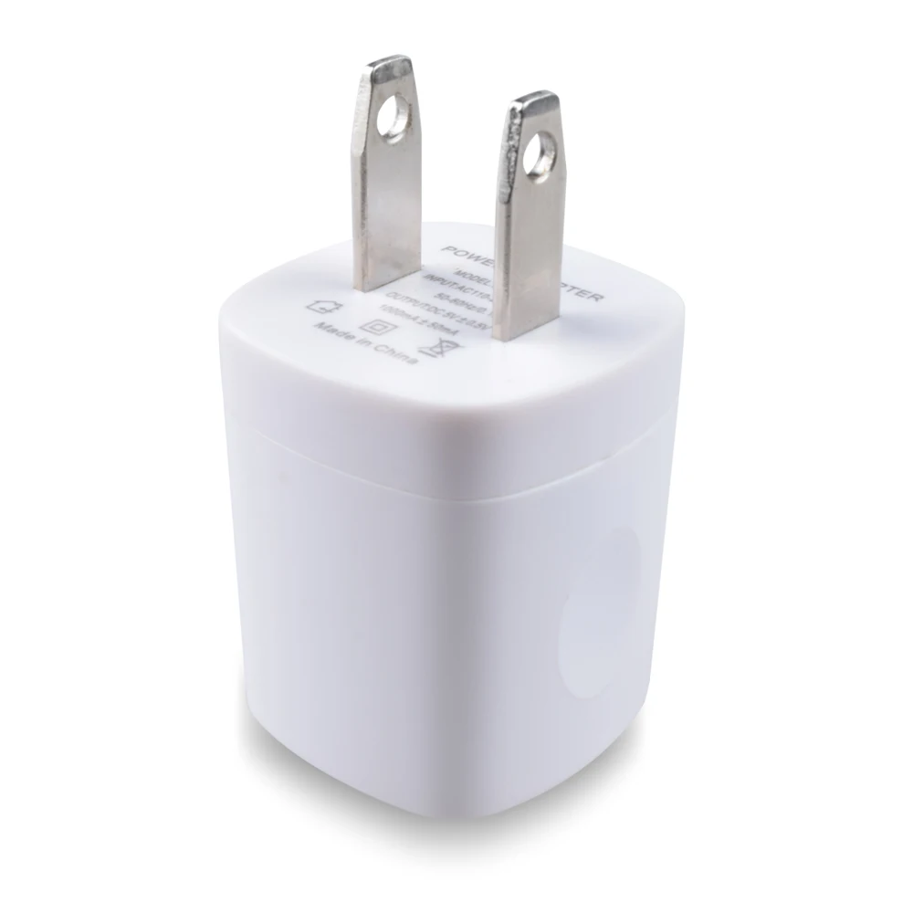 USB Wall Charger Cube 5V 1A Power Adapter Charger US Wall Plug Charging Block For iPhone iPad For Samsung