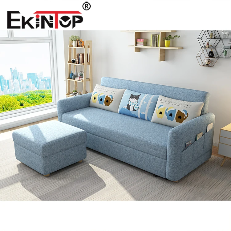 Ekintop modern new design folding bed cum sofa 3 seater sofa bed