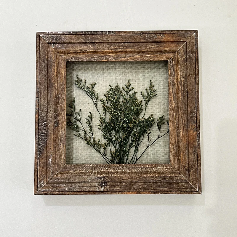 2022 DIY MDF picture frame rustic Box Dried Butterflies Box Square Frames Wholesale Shadow Box Plant Specimen Frame