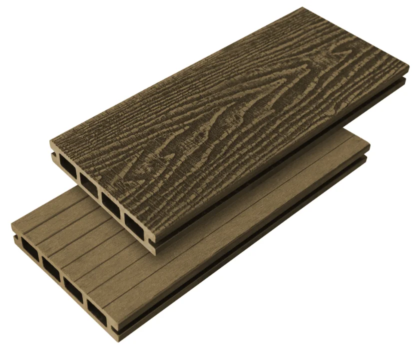 Outdoor WPC Hollow Type WPC Decking Zero Formaldehyde Composite Decking Free Sample WPC Board Graphic Design Modern Above 18mm