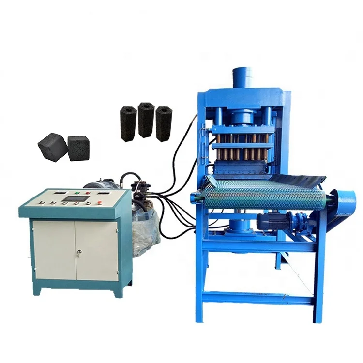 Hydraulic hookah charcoal making machine cube charcoal production line Shisha charcoal production