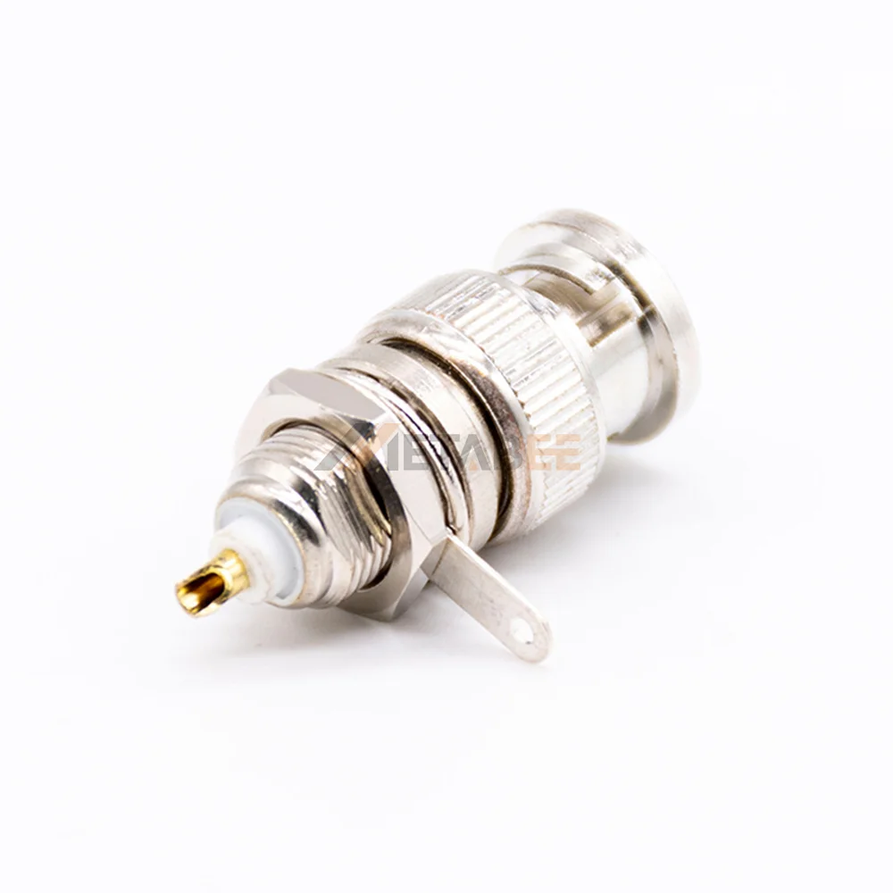 Straight BNC Male Plug Solder Type Connector for CCTV