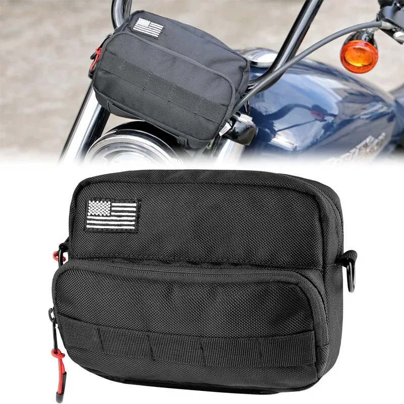 Fashion Waterproof Tactical Bicycle Bar Bag Universal Handle Bar Bag Portable Organizer Motorcycle Bag