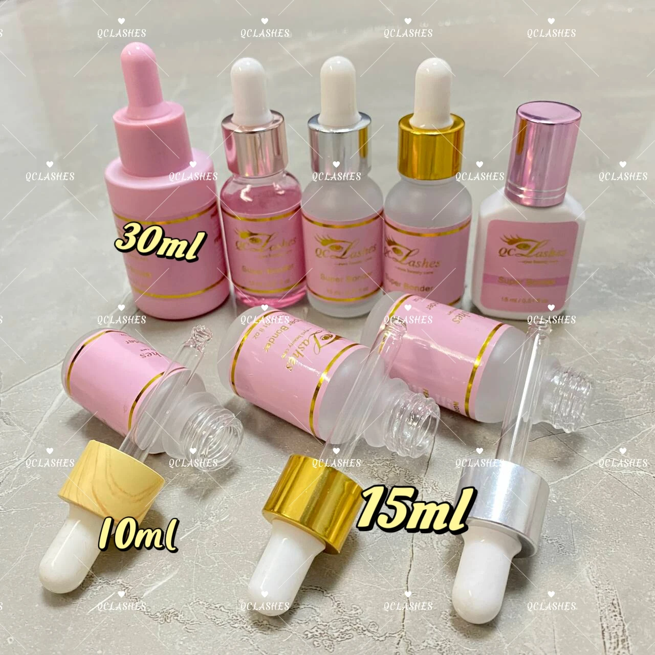 custom eyelash extension waterproof super bonder long strong adhesive private label lash primer and bonder for lash extensions