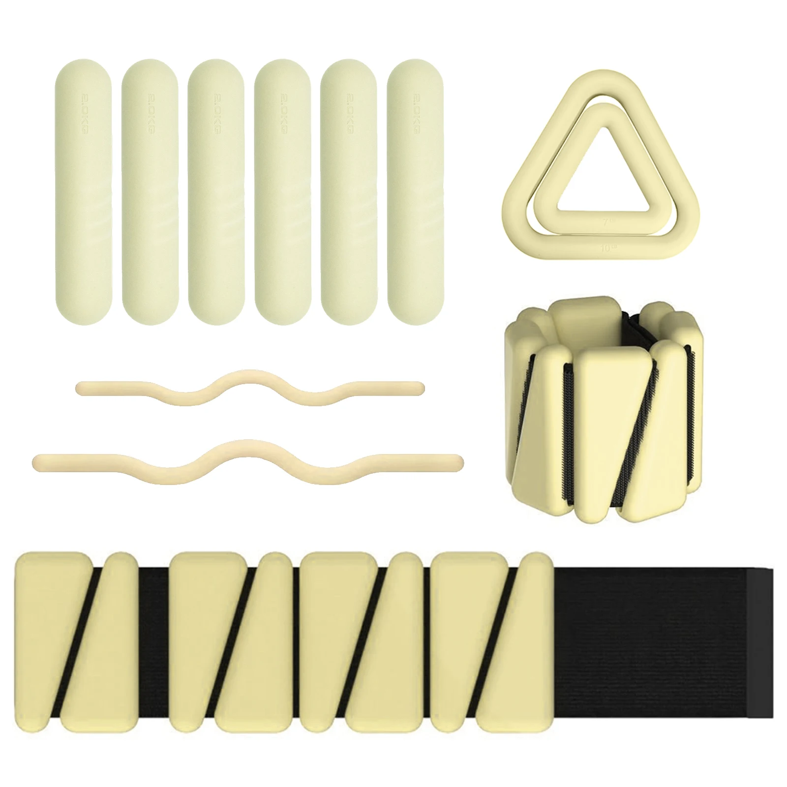 NQ SPORTS 2024 Weight Lifting Bar Fitness Beam Curl Barbell 25lb Weight-Bearing Strength Training Silicone Anti-slip Barbell