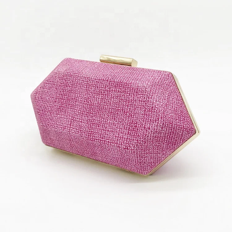 
Popular Bridal Proms Yellow Bags European New Style Women Evening Bags Metal Strap Purse Party PU Clutch Handbag For Wedding 