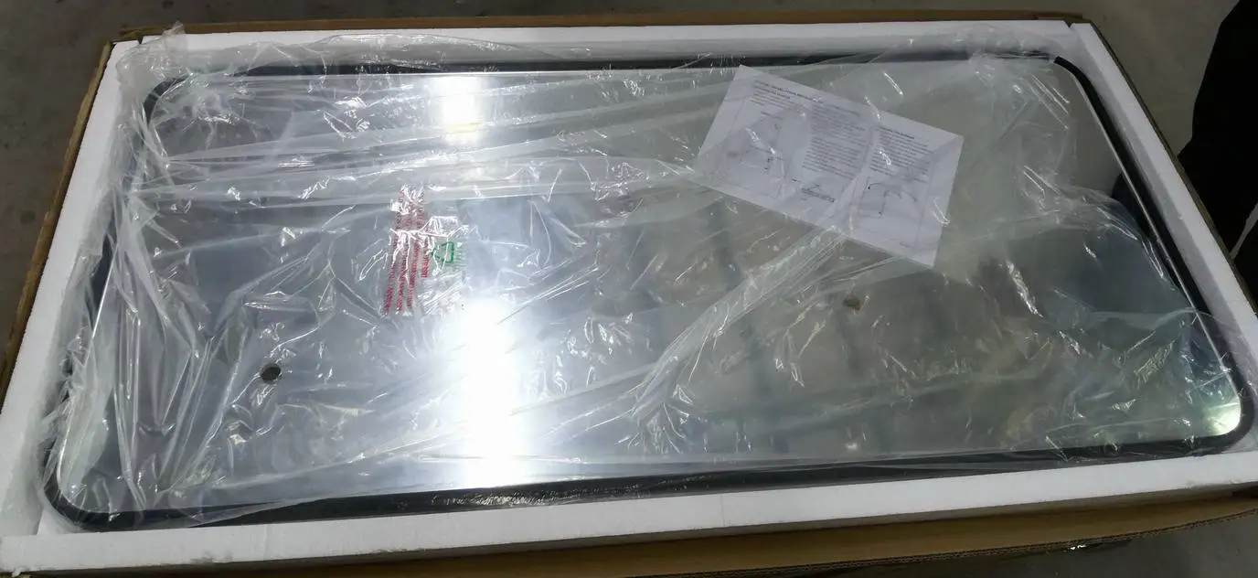  1500x560 мм розовое зеркало в форме таблетки с рамкой из нержавеющей