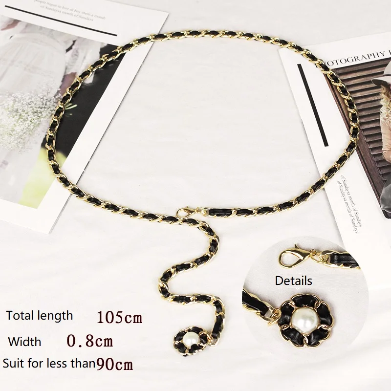 New Trendy European and American Apparel Accessories Multilayer Body Shell Waist Chains Belt for Women