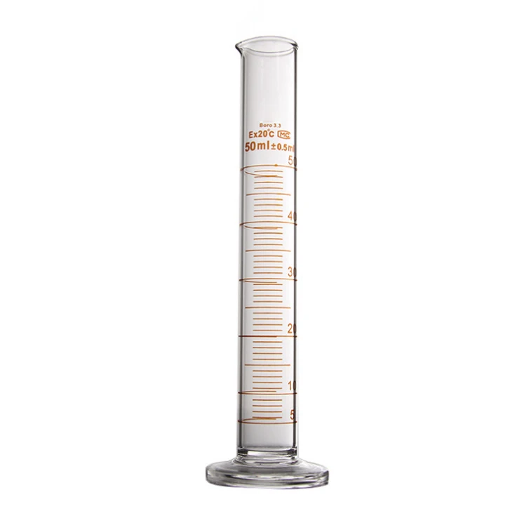 Lab Supplies  Borosilicate Glass Graduated Measuring Cylinders  Precise Safe Durable Graduated Cylinders with Round Base