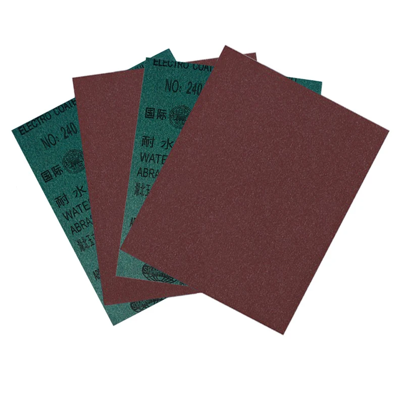 230*280mm Hard Brown fused Alumina  Abrasive Cloth Brown Corundum Waterproof Abrasive Paper