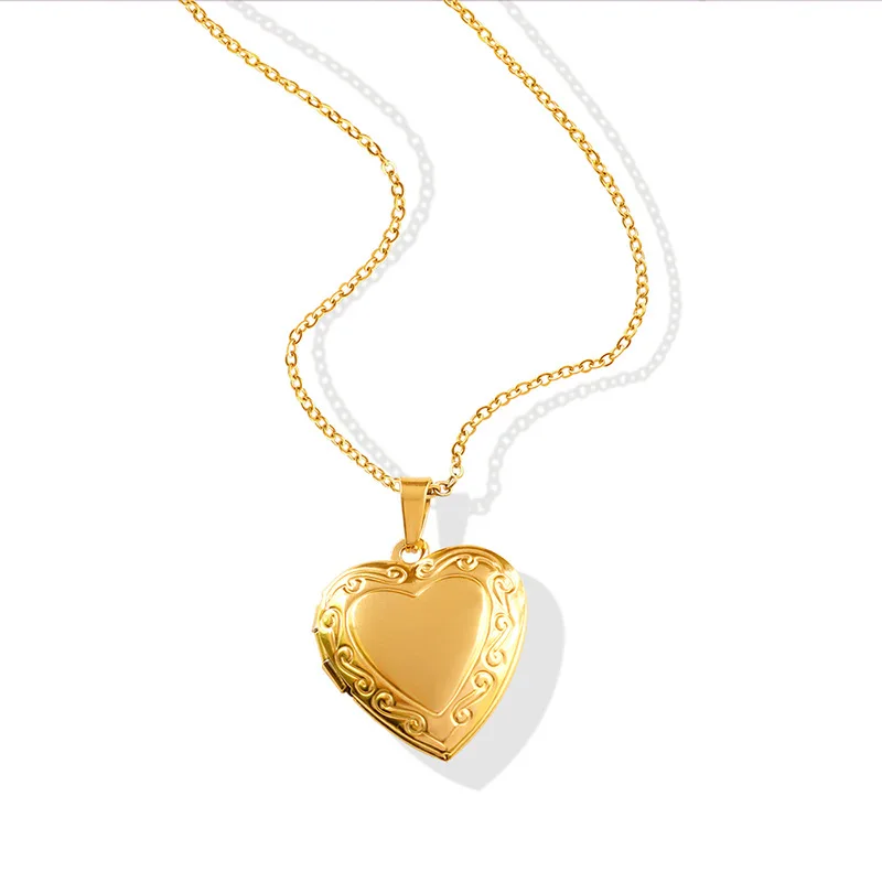 Chain Chocker Gemstone Heart Zircon Pendant Necklace Joyas De Acero Inoxidable Al Por Mayorjewelry Stainless Steel Necklaces Opp