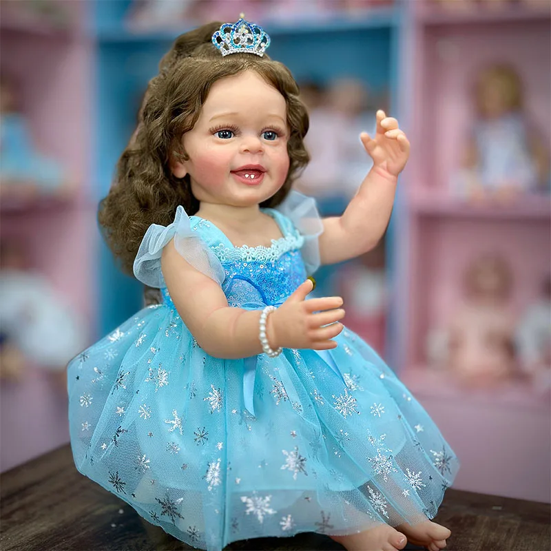 High Quality Realistic Reborn Baby Vinyl Doll Soft Toy Model Fashion Doll for Birthday Gift