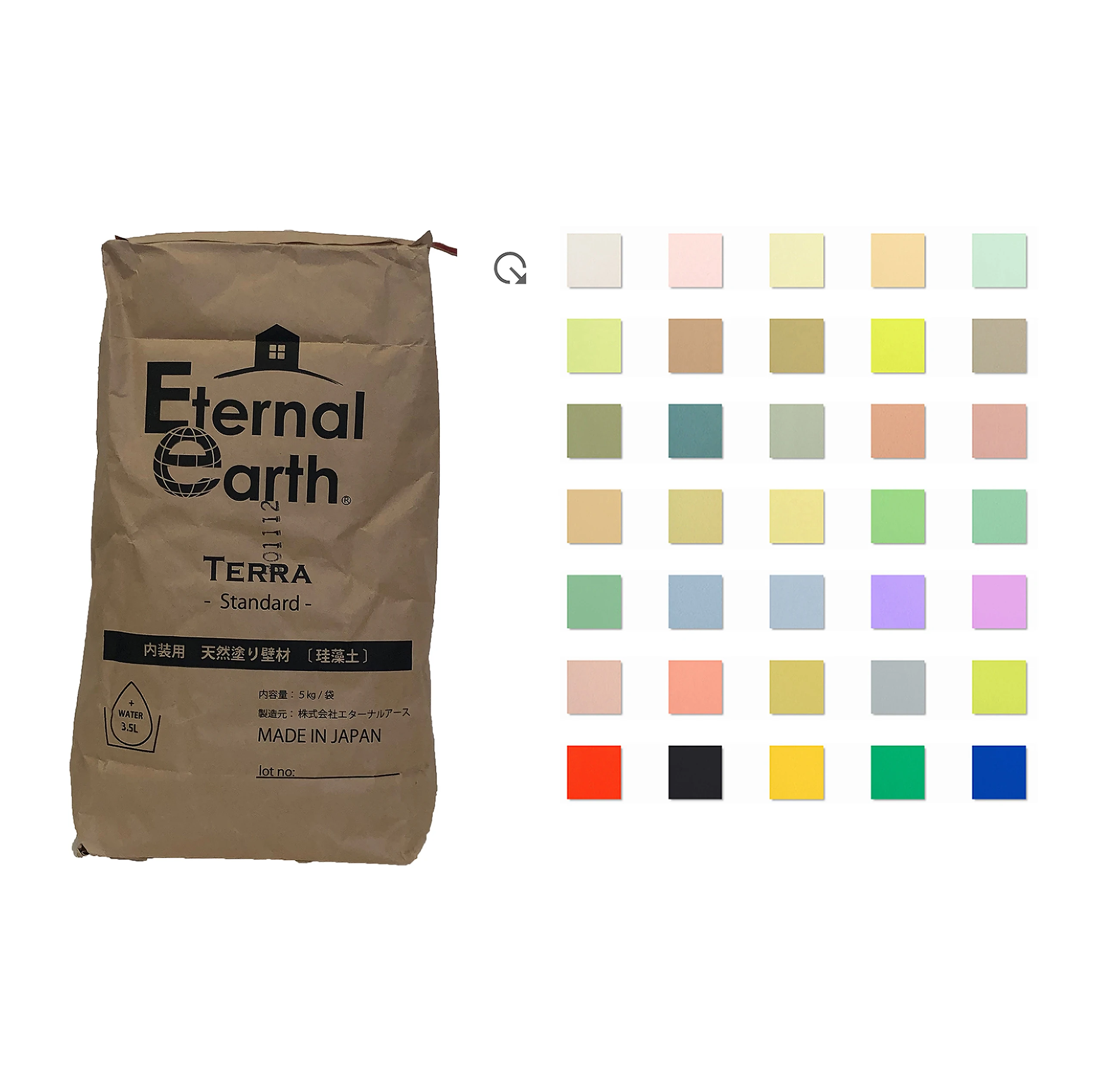 Powder 5 kg / bag X 4 bags / box home building hall decoration material terra coating