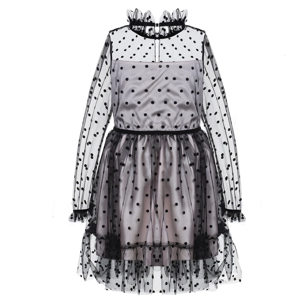 Stilnyashka Children Long Sleeves Party Kids Spring Fall Dresses for Girls of 7 Year Old