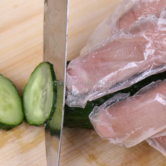 China High Quality 100pcs easy work polyethylene disposable glove powder free for Barber Beauty Salon