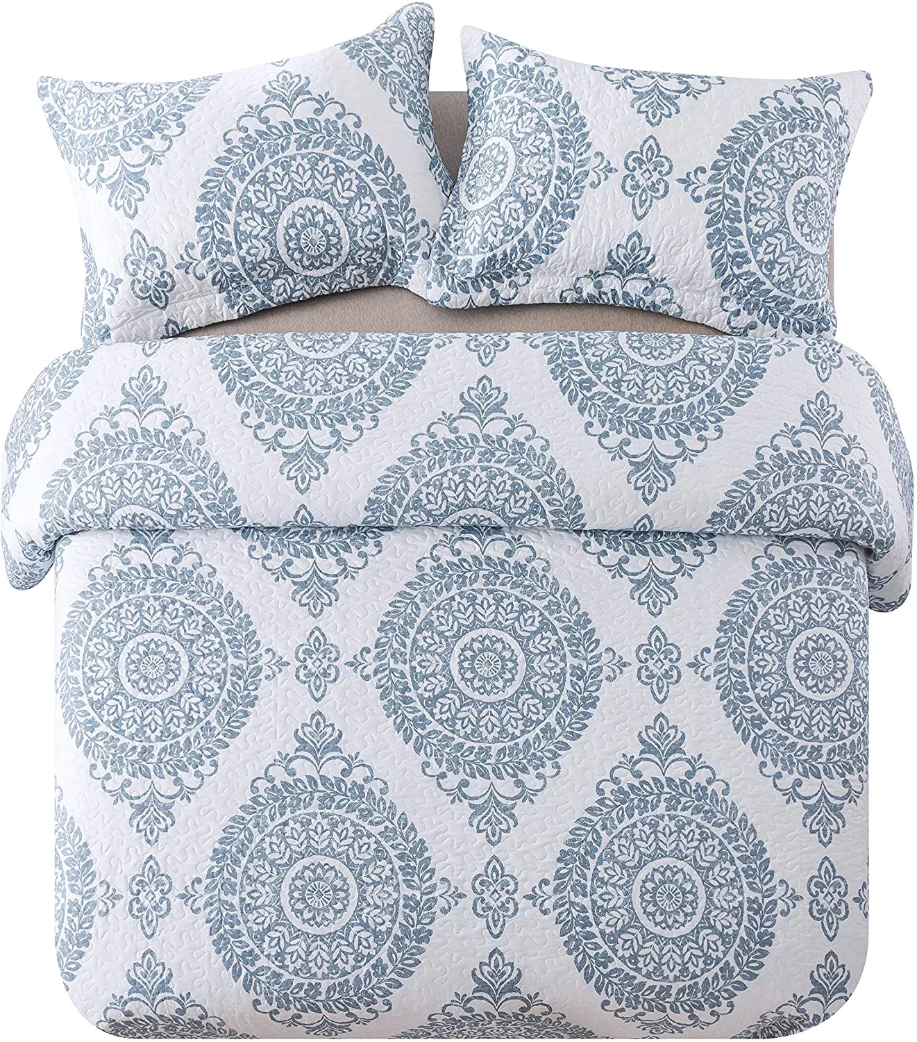 Wholesale Luxury Bedspread Quilted Set For Double Bed 3-Piece Lightweight Hotel King Coverlet Set