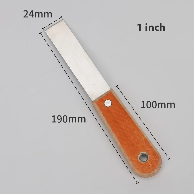 Manufacturer Wholesale Marble Knife with Wood Handle Double-Clip Mirror & Paint Shovel Steel Blade for Cleaning Supply