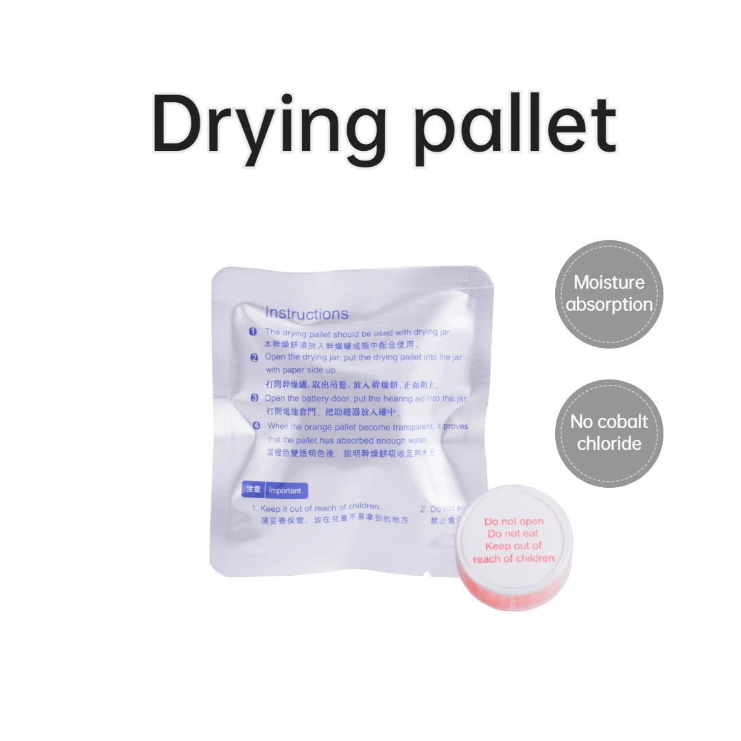 CE RoHS Certificate Hearing Aid Desiccant Dehumidifier Drying Pallet with Aluminum Foil Package Drying Capusle