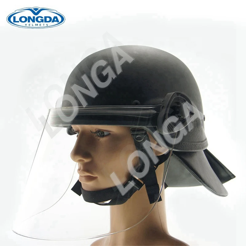 High quality professional design police bulletproof helmet with visor