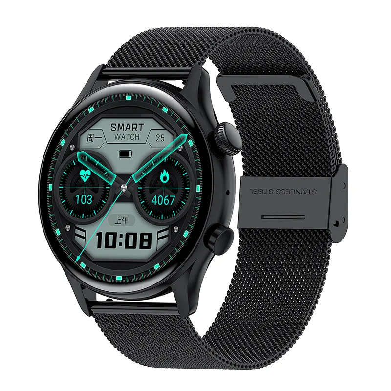 Ladies Men Gold Black Silver Big Round Screen Stainless Steel Nfc Hk8pro Reloj Smart Watch Hk8 Pro Smartwatch