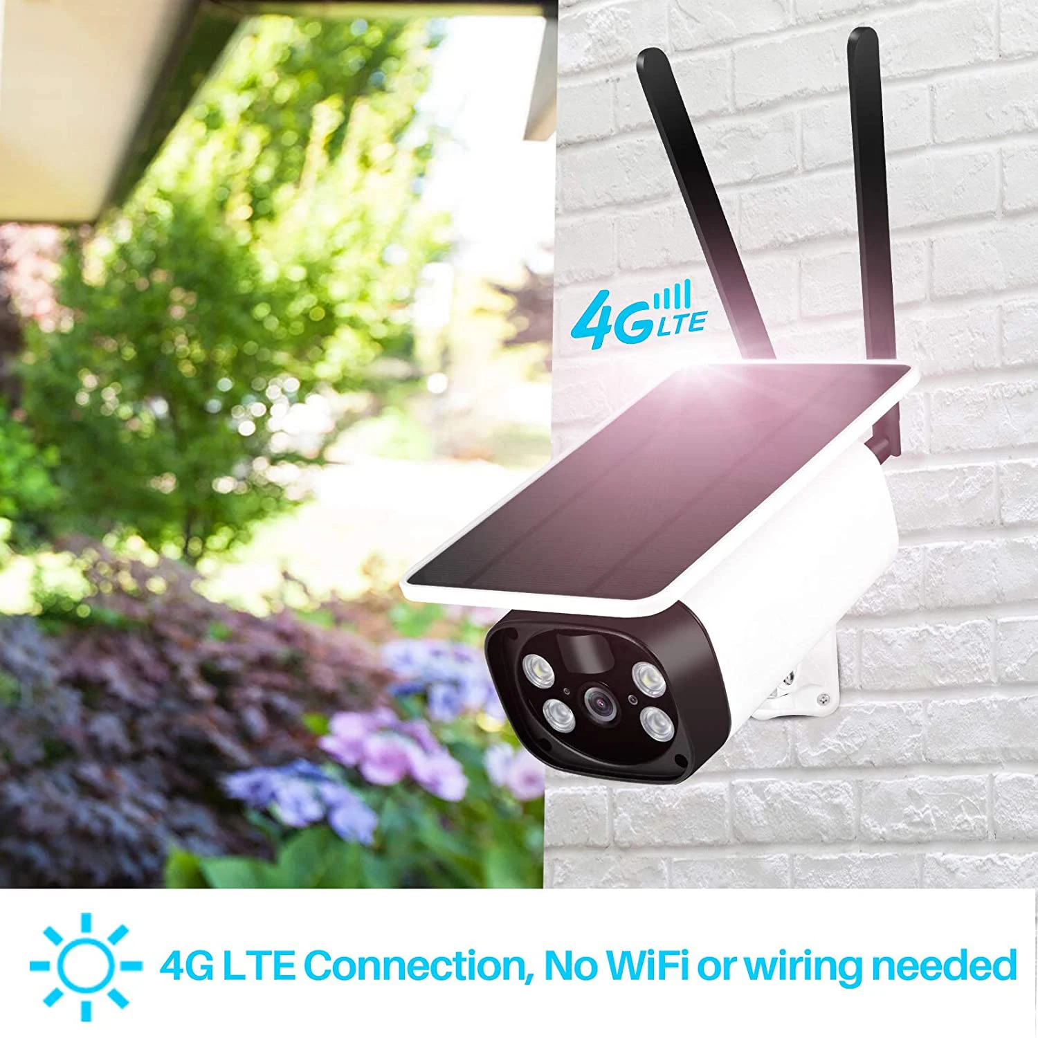 Tuya Security Camera Solar CCTV Video Surveillance Camera 4G Sim Bullet Wireless IP Camera Battery Outdoor Cam