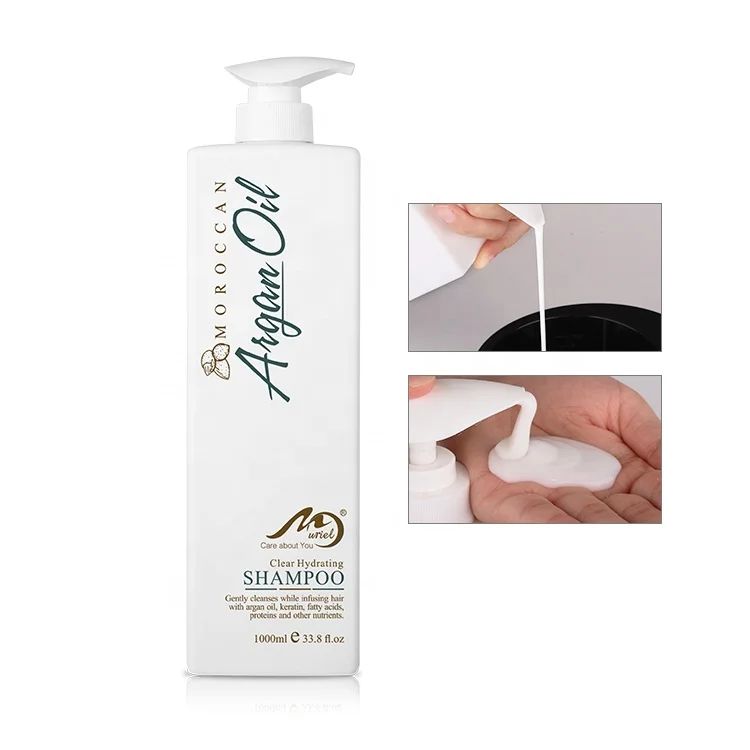 1000ml OEM Bulk Herbal Organic Hair Care Sulfate Free Argan Oil Hair Shampoo Private Label