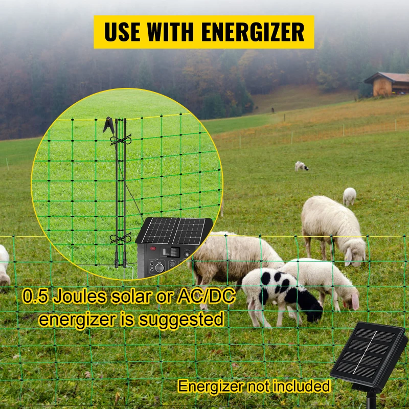 Farm Poultry Netting  Animal Fencing Net Livestock Cattle Chicken Goat Sheep Electric Fence Netting