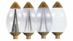 Classic Outside 5 years warranty Optical lenses LED Street Light ISO9001 Retrofit road luminaires Post top LED Garden fixtures