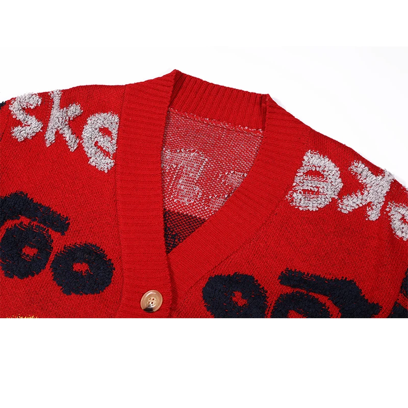 Custom LOGO OEM & ODM women sweater Jacquard Pattern ladies knitwear girls knit top winter knitted coat cardigan sweater women