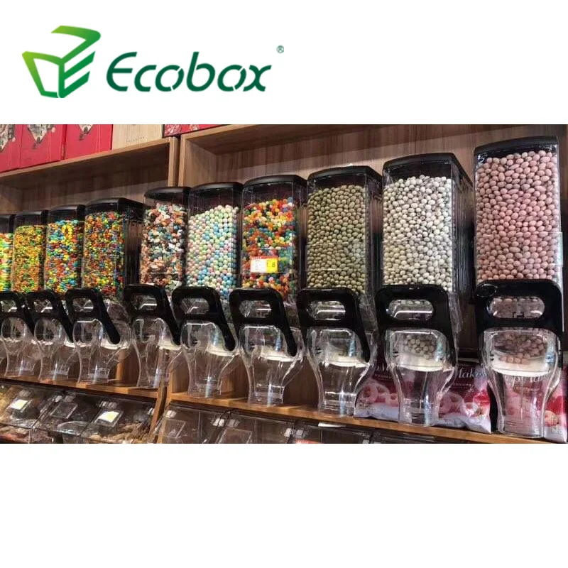 Ecobox кофейные зерна хлопья гравитационные продукты для домашних животных контейнер конфет сухое зерно Топпинг орехи диспенсер продуктов