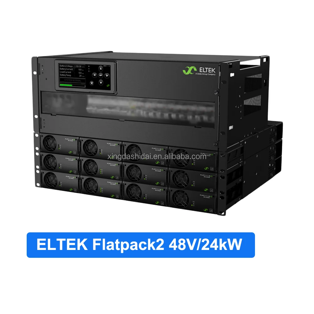 Eltek 19inch 4U Height Distribution Flatpack2 48V/24KW Integrated Rectifier Embedded DC Power System