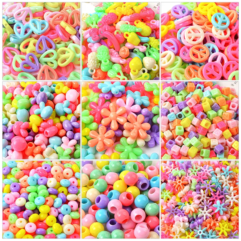 1700pcs Mixed Single Letter Beads For Bracelet Making Light Candy Colors Acrylic Loose Beads