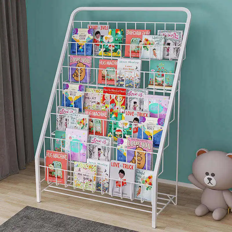 Magazine Folder Office Shelves Kids Bookshelf Bookcase Children Cabinets Storage Holders Book Rack Bookshelf