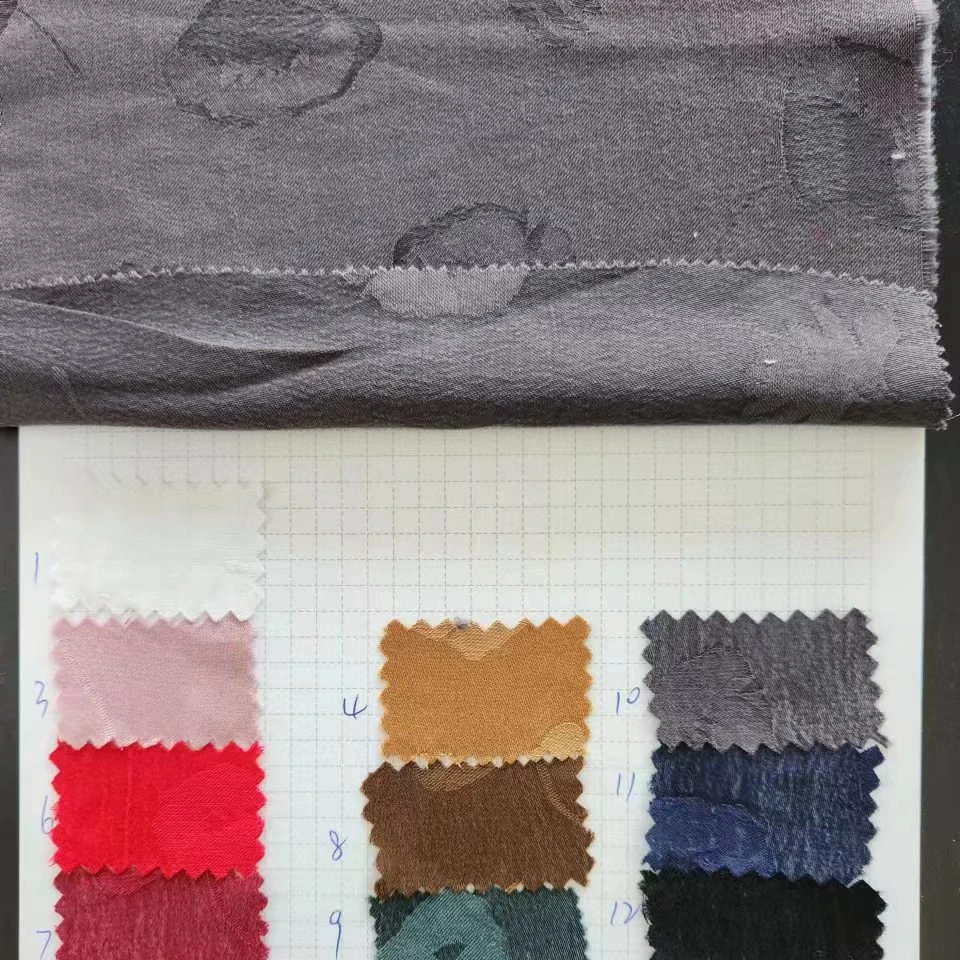 import fabric cupro rayon jacquard fabric for women garment
