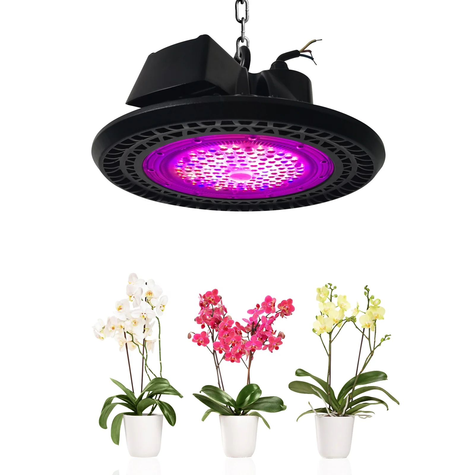 Greenhouse Hydroponic White IR UV SMD 3030 240 Watt 460nm Blue 630nm Red UFO Full Spectrum Led Grow Light For Commercial Plant