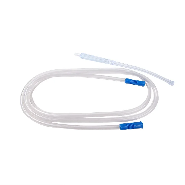 Cheap and Quality Yankauer Handle Disposable Medical Made Of K-resin With Suction Connecting Tube Crown Tip Control Vent CE ISO